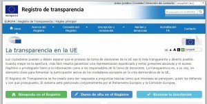resgistro transparencia