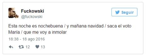 Tweet de villancico electoral