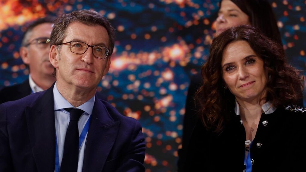 Alberto Núñez Feijóo e Isabel Díaz Ayuso.